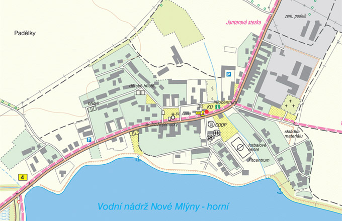 Pasohlávky - mapa obce